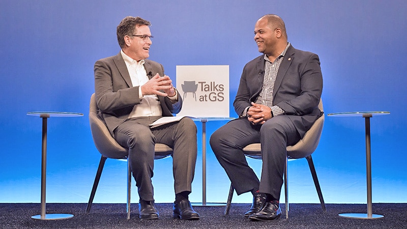 Watch <i>Talks at GS</i> - our chat with Dallas Mayor, Eric Johnson